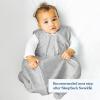 HALO SleepSack, 100% Cotton Wearable Blanket, Swaddle Transition Sleeping Bag, TOG 0.5, Blue Thyme, Large, 12-18 Months(Heather Grey)