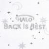 HALO SleepSack, 100% Cotton Wearable Blanket, Swaddle Transition Sleeping Bag, TOG 0.5, Blue Thyme, Large, 12-18 Months(Midnight Moons-grey)