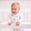 HALO SleepSack, 100% Cotton Wearable Blanket, Swaddle Transition Sleeping Bag, TOG 0.5, Blue Thyme, Large, 12-18 Months(Sleepy Sheep)