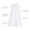 HALO SleepSack, 100% Cotton Wearable Blanket, Swaddle Transition Sleeping Bag, TOG 0.5, Blue Thyme, Large, 12-18 Months(Twinkle Blue)