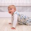 HALO SleepSack, 100% Cotton Wearable Blanket, Swaddle Transition Sleeping Bag, TOG 0.5, Blue Thyme, Large, 12-18 Months(Watercolor Dinos)