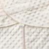 HALO Sleepsack Swaddle, 3-Way Adjustable Swaddle Blanket, TOG 3.0, Velboa Plush Dots, Cream, Newborn, 0-3 Months(Cream Plushy Dot)