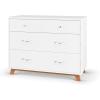 Child Craft SOHO 3 Drawer Dresser for Nursery or Bedroom, Plenty of Storage, Anti-Tip Kit Included to Prevent Tipping, Non-Toxic, Baby Safe Finish (Ebony)(White)