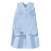 HALO 100% Cotton Sleepsack Swaddle, 3-Way Adjustable Wearable Blanket, TOG 1.5, Baby Blue, Newborn, 0-3 Months(Baby Blue)