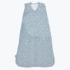 HALO 100% Cotton Sleepsack Swaddle, 3-Way Adjustable Wearable Blanket, TOG 1.5, Baby Blue, Newborn, 0-3 Months(Birds)