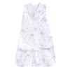 HALO 100% Cotton Sleepsack Swaddle, 3-Way Adjustable Wearable Blanket, TOG 1.5, Baby Blue, Newborn, 0-3 Months(Flamingos)