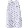 HALO 100% Cotton Sleepsack Swaddle, 3-Way Adjustable Wearable Blanket, TOG 1.5, Baby Blue, Newborn, 0-3 Months(Lamb Scribble)