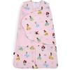 HALO Disney Baby 100% Cotton Sleepsack Swaddle, 3-Way Adjustable Wearable Blanket, TOG 1.5, Winnie Frolic, Newborn, 0-3 Months(Princess)