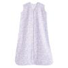 HALO SleepSack, 100% Cotton Wearable Blanket, Swaddle Transition Sleeping Bag, TOG 0.5, Blue Thyme, Large, 12-18 Months(Aster Flowers-purple)