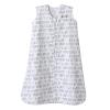 HALO SleepSack, 100% Cotton Wearable Blanket, Swaddle Transition Sleeping Bag, TOG 0.5, Blue Thyme, Large, 12-18 Months(Grey Squares & Triangles)