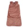 HALO Sleepsack Swaddle, 3-Way Adjustable Swaddle Blanket, TOG 3.0, Velboa Plush Dots, Cream, Newborn, 0-3 Months(Cedar Plushy Dot)