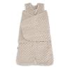 HALO Sleepsack Swaddle, 3-Way Adjustable Swaddle Blanket, TOG 3.0, Velboa Plush Dots, Cream, Newborn, 0-3 Months(Fawn Grey Plushy Dot)