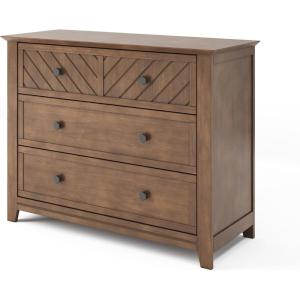 Child Craft Atwood 3 Drawer Dresser for Nursery or Bedroom, Plenty of Storage, Anti-Tip Kit Included to Prevent Tipping, Non-Toxic, Baby Safe Finish (Cocoa Bean)