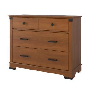 Child Craft Redmond 3 Drawer Dresser for Nursery or Bedroom, Plenty of Storage, Anti-Tip Kit Included to Prevent Tipping, Non-Toxic, Baby Safe Finish (Dapper Gray)(Brown)