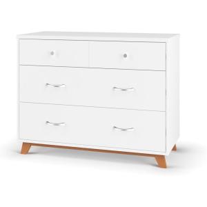 Child Craft SOHO 3 Drawer Dresser for Nursery or Bedroom, Plenty of Storage, Anti-Tip Kit Included to Prevent Tipping, Non-Toxic, Baby Safe Finish (Ebony)(White)