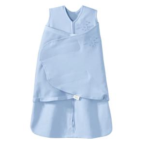 HALO 100% Cotton Sleepsack Swaddle, 3-Way Adjustable Wearable Blanket, TOG 1.5, Baby Blue, Newborn, 0-3 Months(Baby Blue)