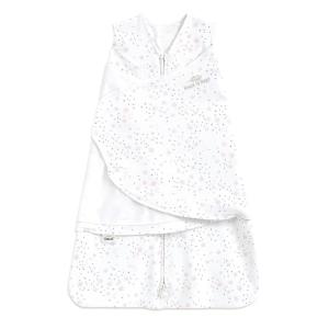 HALO 100% Cotton Sleepsack Swaddle, 3-Way Adjustable Wearable Blanket, TOG 1.5, Baby Blue, Newborn, 0-3 Months(Midnight Moons – Pink)
