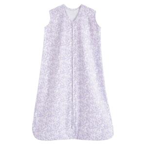 HALO SleepSack, 100% Cotton Wearable Blanket, Swaddle Transition Sleeping Bag, TOG 0.5, Blue Thyme, Large, 12-18 Months(Aster Flowers-purple)