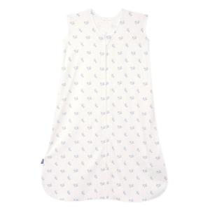 HALO SleepSack, 100% Cotton Wearable Blanket, Swaddle Transition Sleeping Bag, TOG 0.5, Blue Thyme, Large, 12-18 Months(Floral Vintage Stripe)