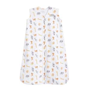 HALO SleepSack, 100% Cotton Wearable Blanket, Swaddle Transition Sleeping Bag, TOG 0.5, Blue Thyme, Large, 12-18 Months(Jungle)