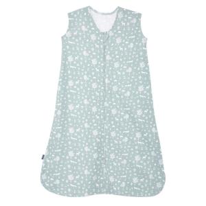 HALO SleepSack, 100% Cotton Wearable Blanket, Swaddle Transition Sleeping Bag, TOG 0.5, Blue Thyme, Large, 12-18 Months(Sage Woodland)