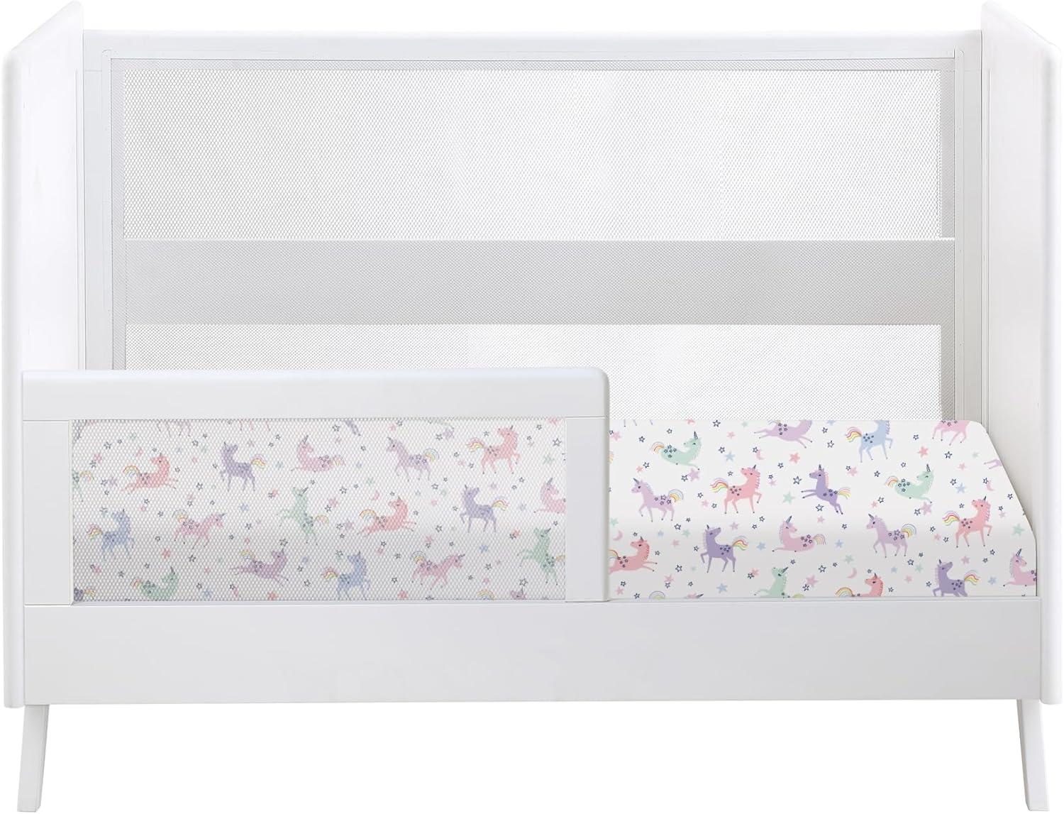 imageBreathableBaby Cotton Percale Fitted Sheet for 52 x 28132 x 71 cm Crib amp Toddler Bed Mattress Safari 2PackPrance
