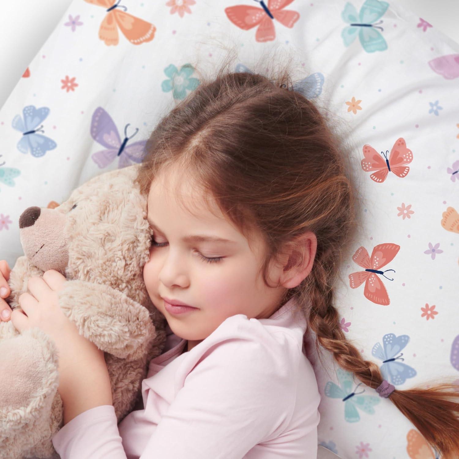 imageBreathableBaby Cotton Percale Pillowcase for 13 x 1833 x 46 cm Toddler Pillow Roar 2PackFlutter