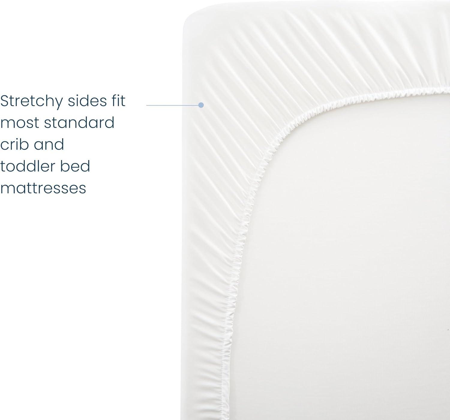 imageHALO Breathable Crib Mattress Cover Quilted Mesh Waterproof Universal Fit for Standard Crib amp Toddler Beds Easy to Change Machine Washable