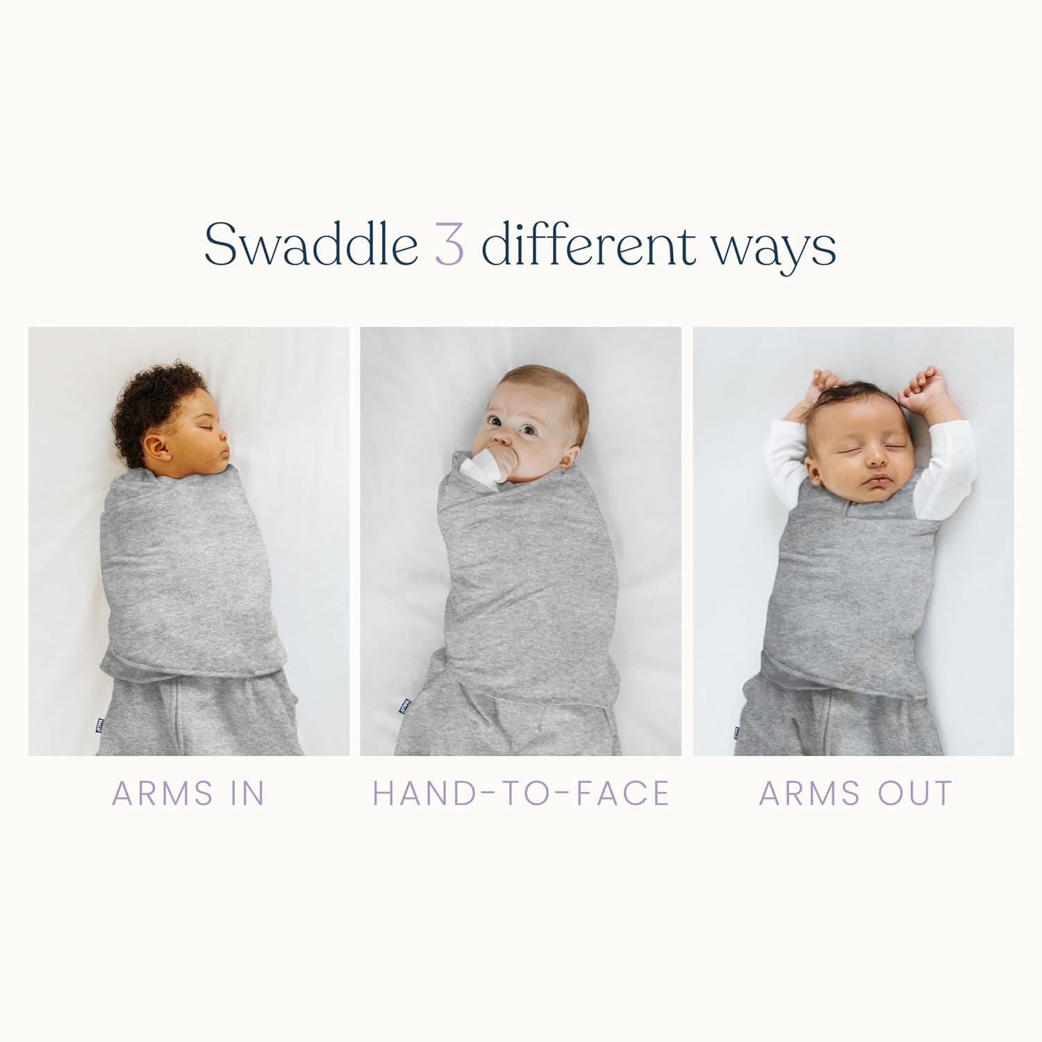 imageHALO SleepSack SuperSoft Swaddle Cozy Bamboo Viscose 3Way Adjustable Swaddle 2 Way Zipper 2 TOGMauve