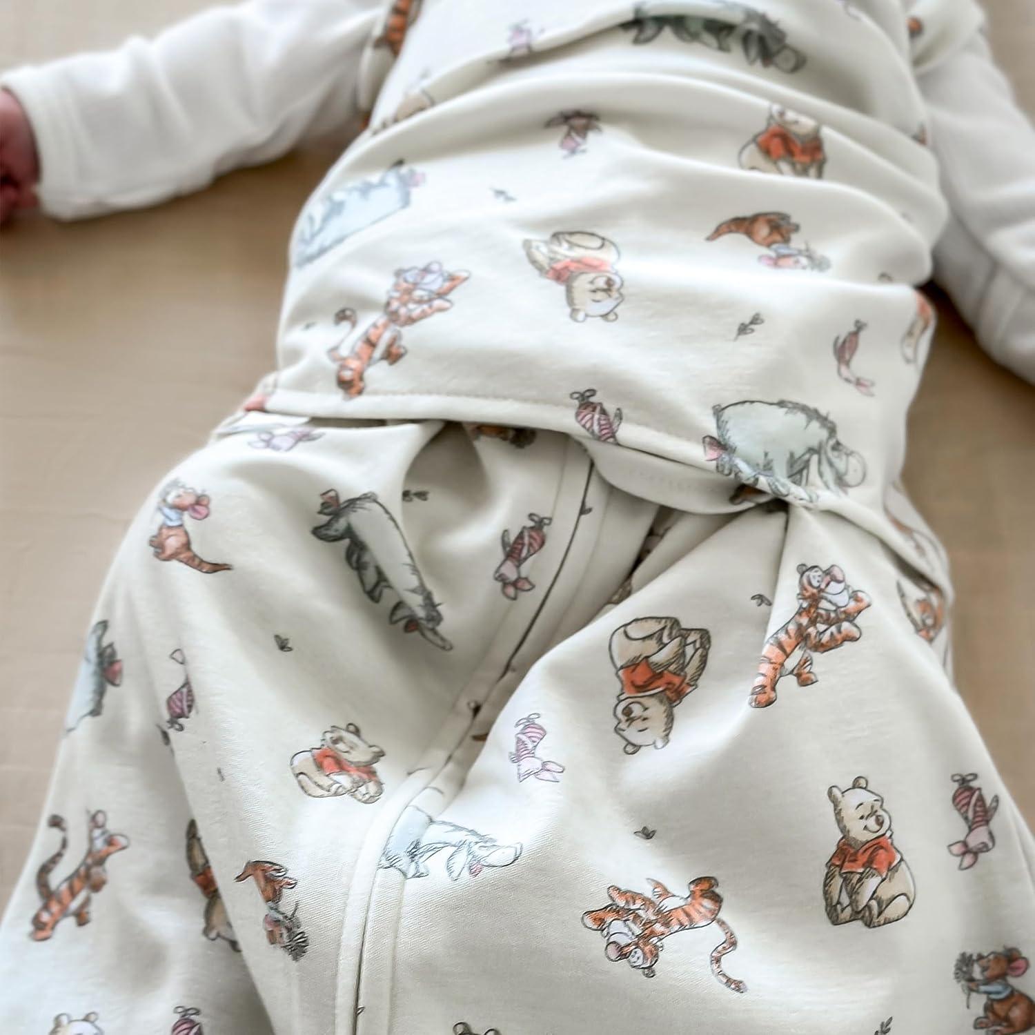 imageHALO Sleepsack 100 Cotton Wearable Blanket Swaddle Transition Sleeping Bag TOG 05Winnie Pooh Frolic