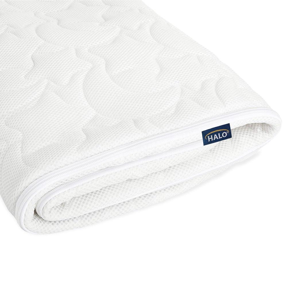 imageHALO DreamWeave Replacement Cover for Breathable Crib Mattress Breathable Waterproof Infant Mattress Pad Protector GreenGuard Gold Certified 52 x 28 x 45