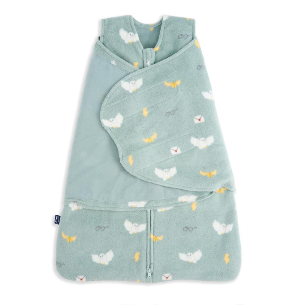 imageHALO MicroFleece Sleepsack Swaddle 3Way Adjustable Swaddle Blanket for Newborn and Infants TOG 30 for Cold Climates Hip Healthy Baby Blue Newborn 03 MonthsHarry Potter Hedwig
