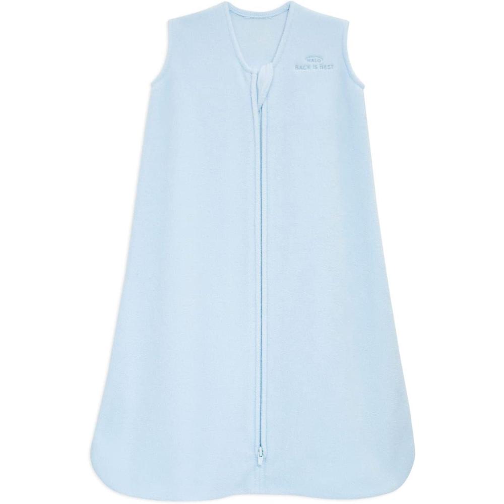 imageHALO MicroFleece Wearable Blanket Swaddle Transition Sleeping Bag TOG 10Baby Blue