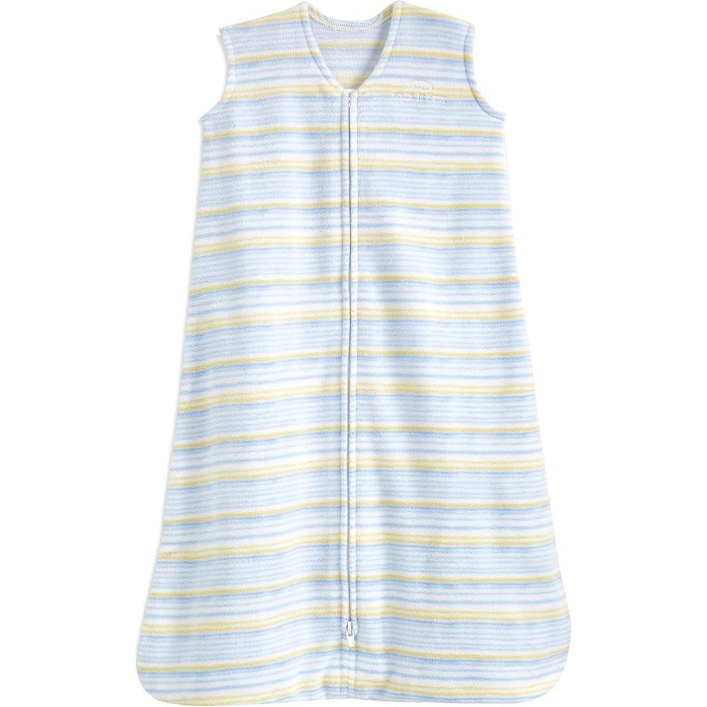 imageHALO MicroFleece Wearable Blanket Swaddle Transition Sleeping Bag TOG 10Multi Stripe Blue