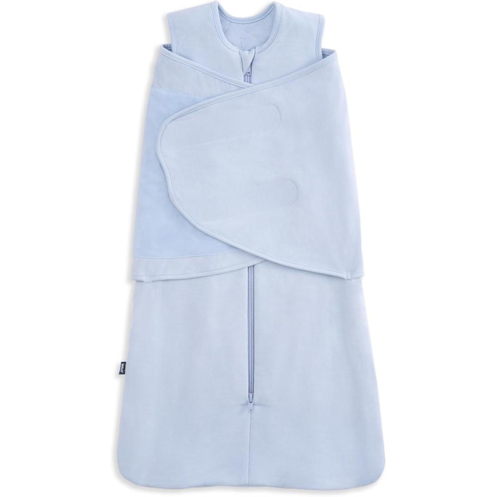 imageHALO SleepSack SuperSoft Swaddle Cozy Bamboo Viscose 3Way Adjustable Swaddle 2 Way Zipper 2 TOGBlue Fog