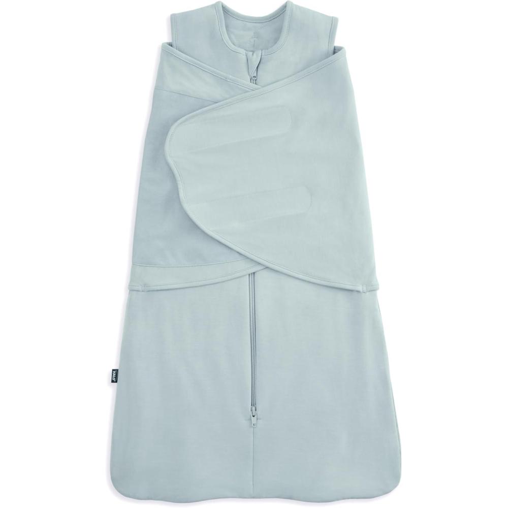 imageHALO SleepSack SuperSoft Swaddle Cozy Bamboo Viscose 3Way Adjustable Swaddle 2 Way Zipper 2 TOGCalm Sage