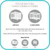 AirflowBaby Breathable Mesh Liner for Full-Size Cribs, 9″ H (23cm) Essential 2mm Mesh, White (Size 4FS Covers 3 or 4 Sides)