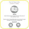 BreathableBaby Breathable Mesh Liner for Full-Size Cribs, Classic 3mm Mesh, Gray (Size 2FS Covers 2 Sides)(Gray)