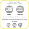 BreathableBaby Breathable Mesh Liner for Full-Size Cribs, Classic 3mm Mesh, Navy (Size 4FS Covers 3 or 4 Sides)(Gray)