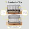 BreathableBaby Breathable Mesh Liner for Full-Size Cribs, Sheer Deluxe 5mm Mesh, Clouds (Size 4FS Covers 3 or 4 Sides)(Red Clay)