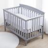 BreathableBaby Breathable Mesh Liner for Full-Size Cribs, Sheer Deluxe 5mm Mesh, Clouds (Size 4FS Covers 3 or 4 Sides)(White Clouds)