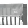 BreathableBaby Breathable Mesh RailGuard Teething Cover — 51” Long Panel (1) — Fits Most Full-Size and Does Not Fit Mini Cribs — Use with Coordinating Short Panels – Gray(Grey)