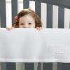 BreathableBaby Breathable Mesh RailGuard Teething Cover — 51” Long Panel (1) — Fits Most Full-Size and Does Not Fit Mini Cribs — Use with Coordinating Short Panels – Gray(Grey)