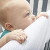 BreathableBaby Breathable Mesh RailGuard Teething Cover — White — 51” Long Panel (1) — Fits Most Full-Size and Does Not Fit Mini Cribs — Use with Coordinating Short Panels for Extra Coverage(Long Side)