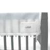 BreathableBaby Breathable Mesh RailGuard Teething Cover — White — 51” Long Panel (1) — Fits Most Full-Size and Does Not Fit Mini Cribs — Use with Coordinating Short Panels for Extra Coverage(Long Side)