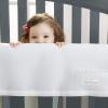 BreathableBaby Breathable Mesh RailGuard Teething Cover — White — 51” Long Panel (1) — Fits Most Full-Size and Does Not Fit Mini Cribs — Use with Coordinating Short Panels for Extra Coverage(Long Side)