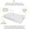 BreathableBaby Cotton Percale Fitted Sheet, for 52″ x 28″/132 x 71 cm Crib & Toddler Bed Mattress, Safari (2-Pack)(Bunnies)