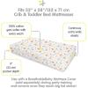 BreathableBaby Cotton Percale Fitted Sheet, for 52″ x 28″/132 x 71 cm Crib & Toddler Bed Mattress, Safari (2-Pack)(Farm)