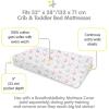 BreathableBaby Cotton Percale Fitted Sheet, for 52″ x 28″/132 x 71 cm Crib & Toddler Bed Mattress, Safari (2-Pack)(Prance)