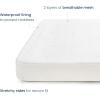HALO Breathable Crib Mattress Cover – Quilted Mesh, Waterproof, Universal Fit for Standard Crib & Toddler Beds, Easy to Change, Machine Washable